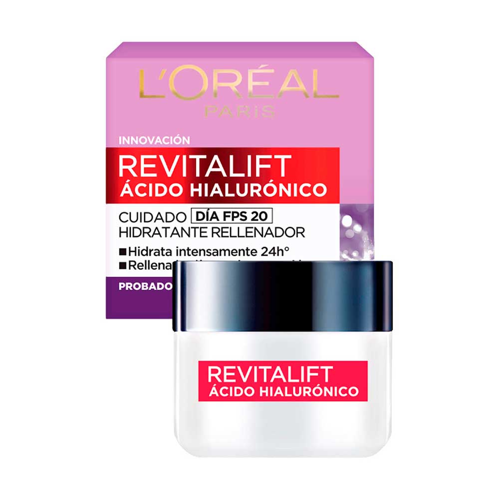 Crema Revitalift Antiarrugas Ácido Hialurónico de Dia Dermo Expertise 50ml | Salud Global crema con acido hialuronico loreal precio