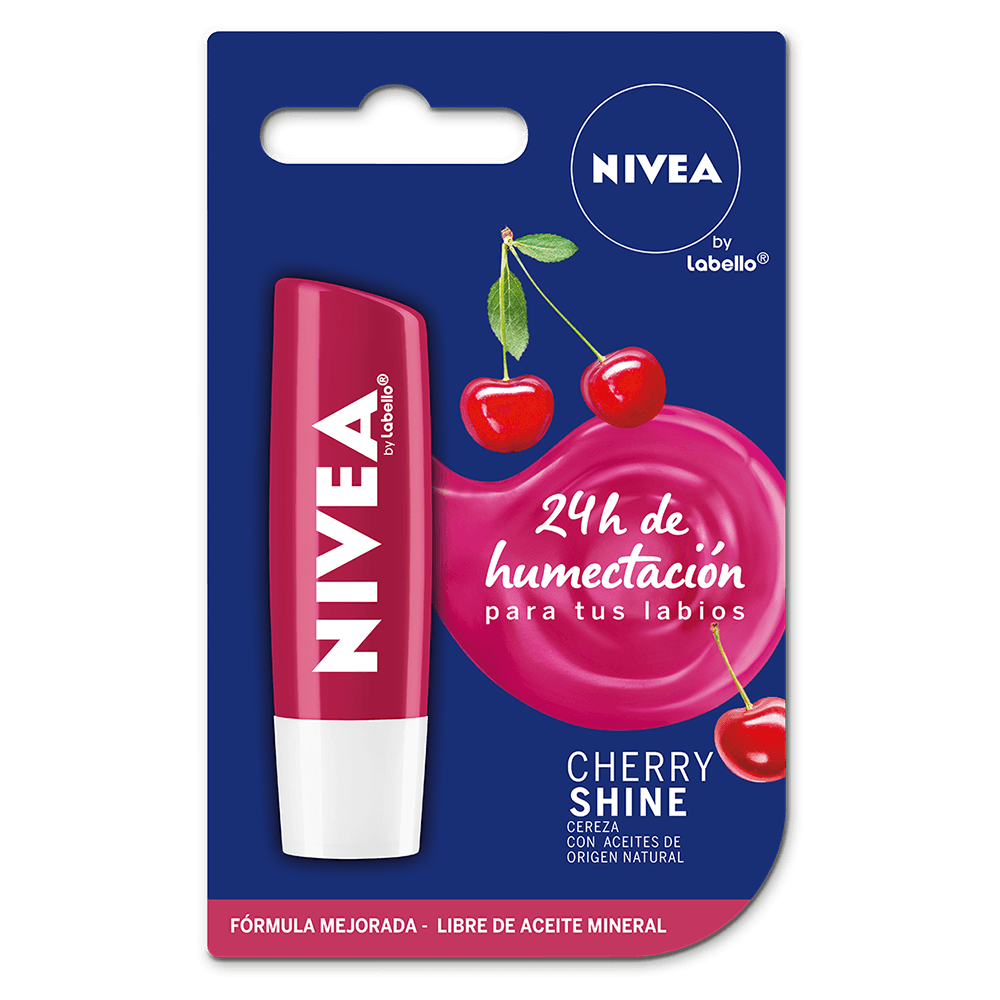 Protector Labial Humectante Cherry Shine Nivea 4,8gr | Salud Global - saludglobal balsamo de nivea cherry