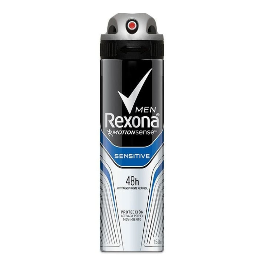 Men Sensitive Antitranspirante En Aerosol Rexona 150ml | Salud Global ...