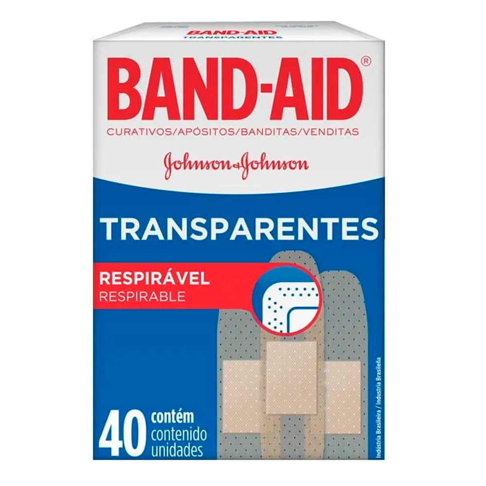 BAND AID TRANSPARENTE X10