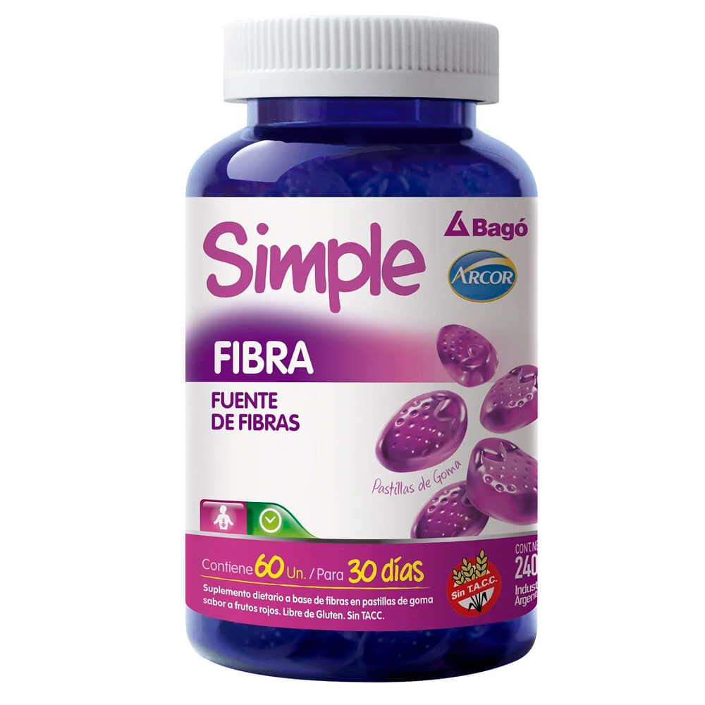 SIMPLE FIBRA X 60 PASTILL