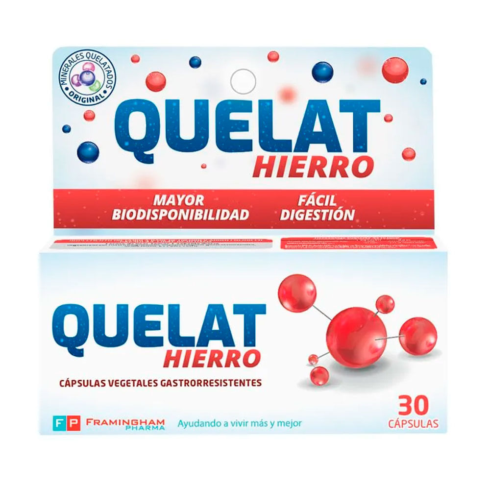QUELAT HIERRO 30 CAP