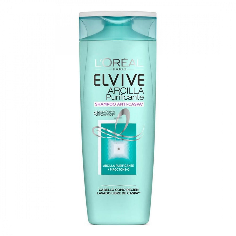 Shampoo Anti Caspa Arcilla Purificante Elvive x400 Ml Salud Global