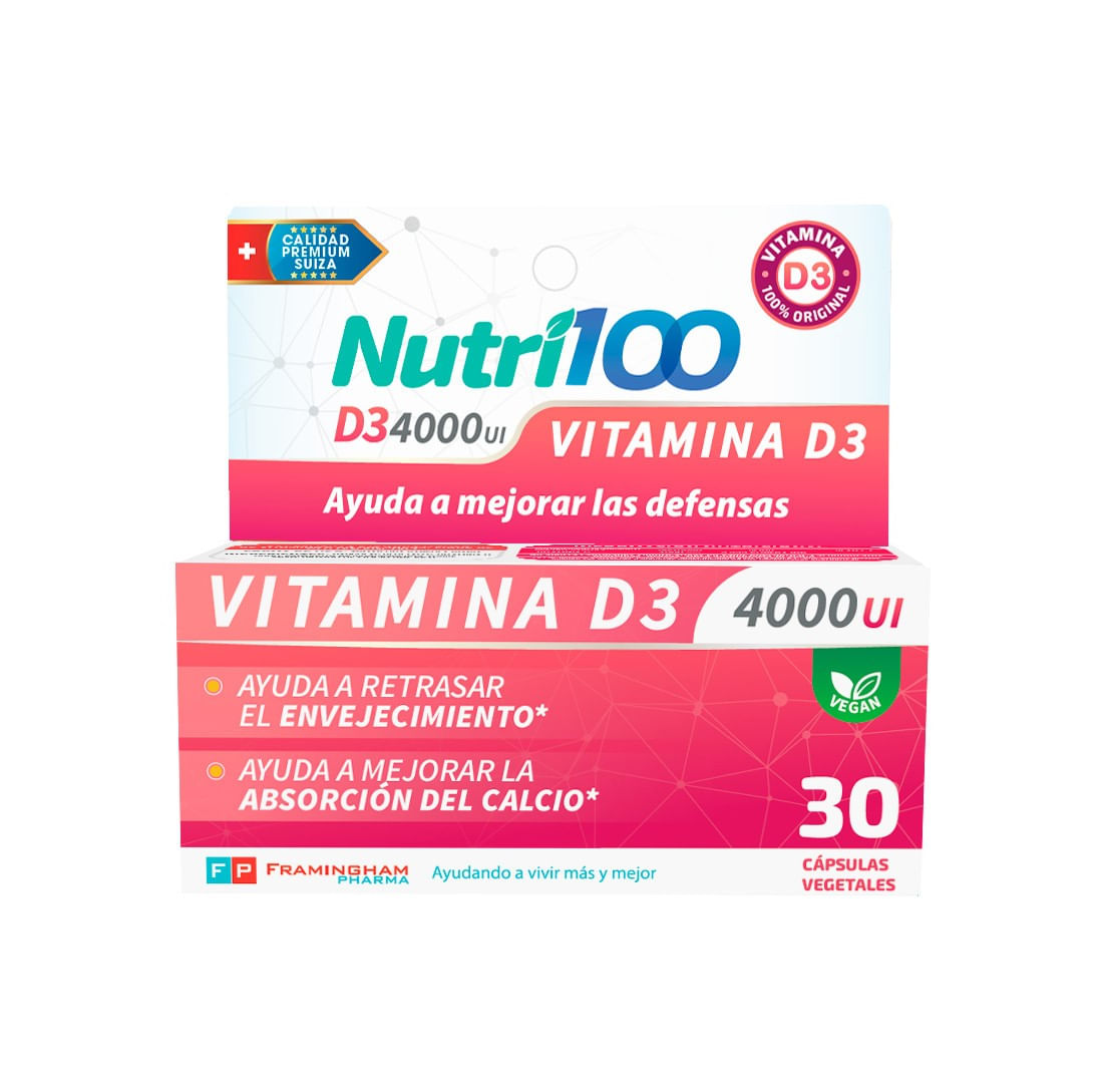 NUTRI100 VIT D3 4000X30CA