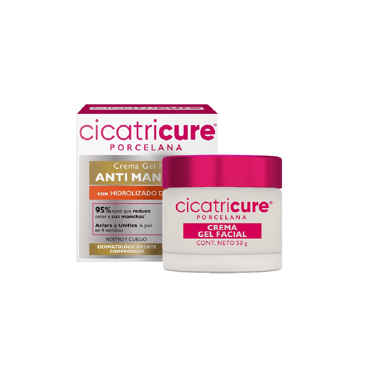 CICATRICURE CR GEL PORC50